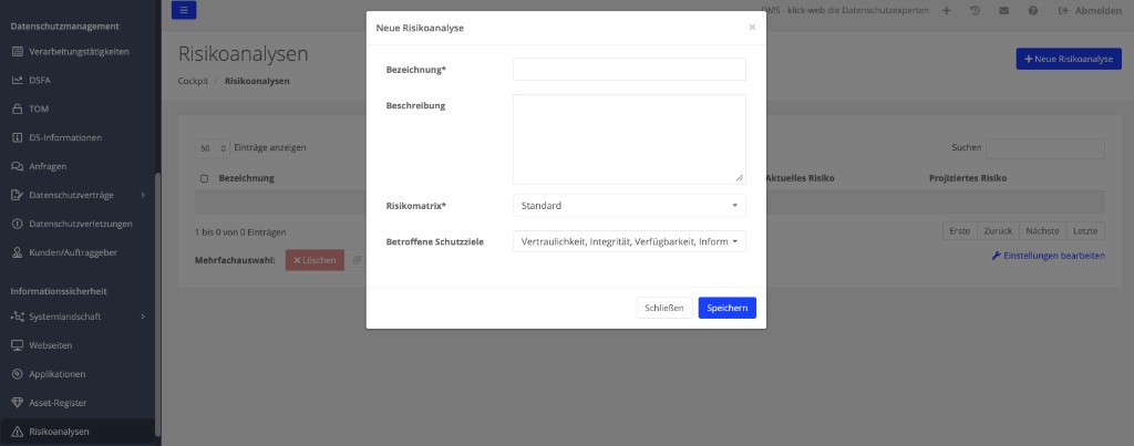 Risikoanalysen im DMS